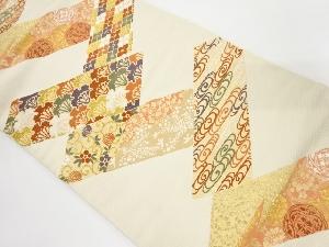 花古典柄織り出し名古屋帯